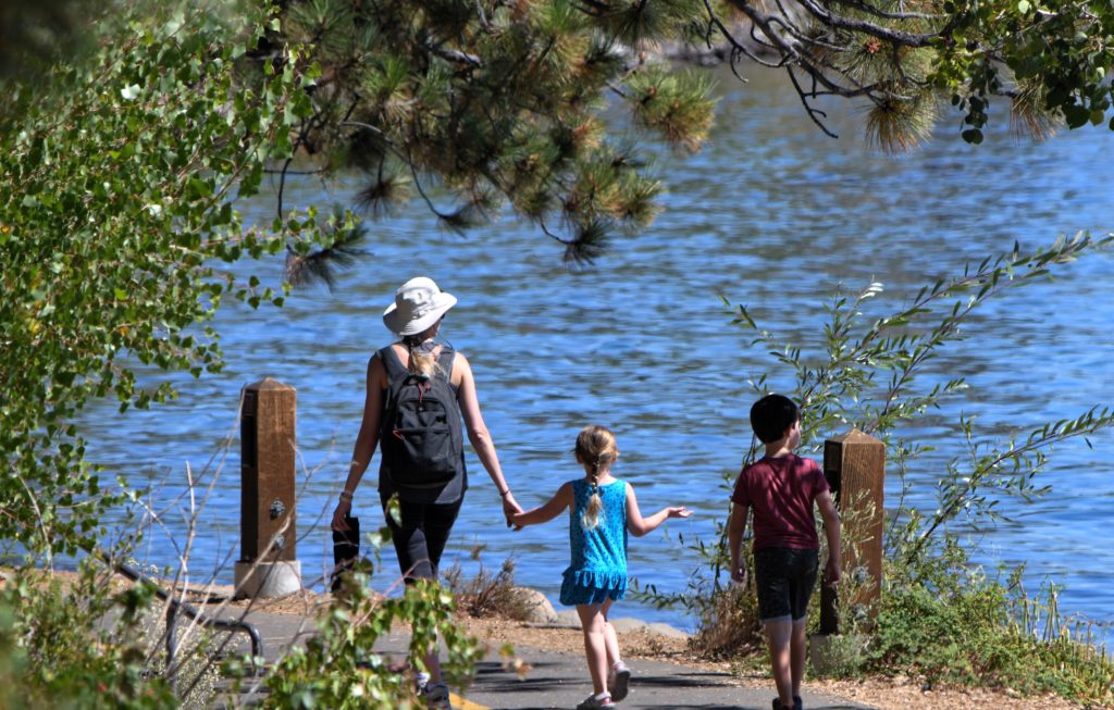 Family walking