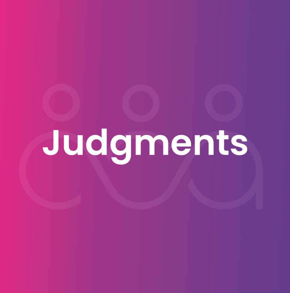 Judgment header