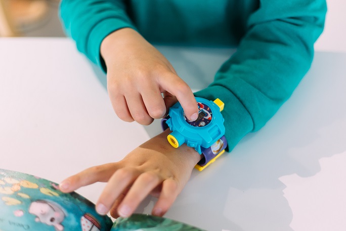 Child with watch